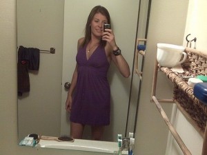 purple dress