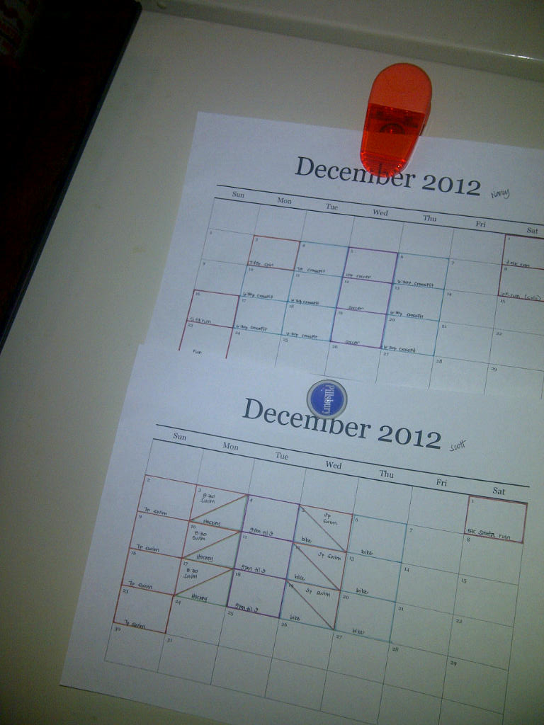december schedule