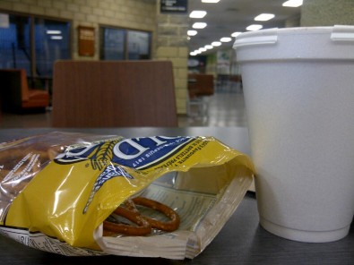 hot chocolate and pretzels