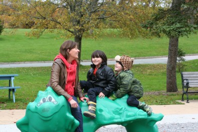 nephews and i smiling