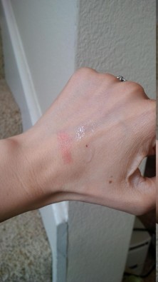 Dior swatches on my hand