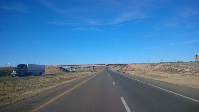 pink bridge in New Mexico