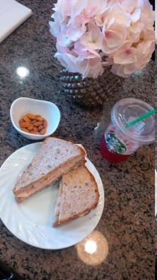 sandwich and starbucks