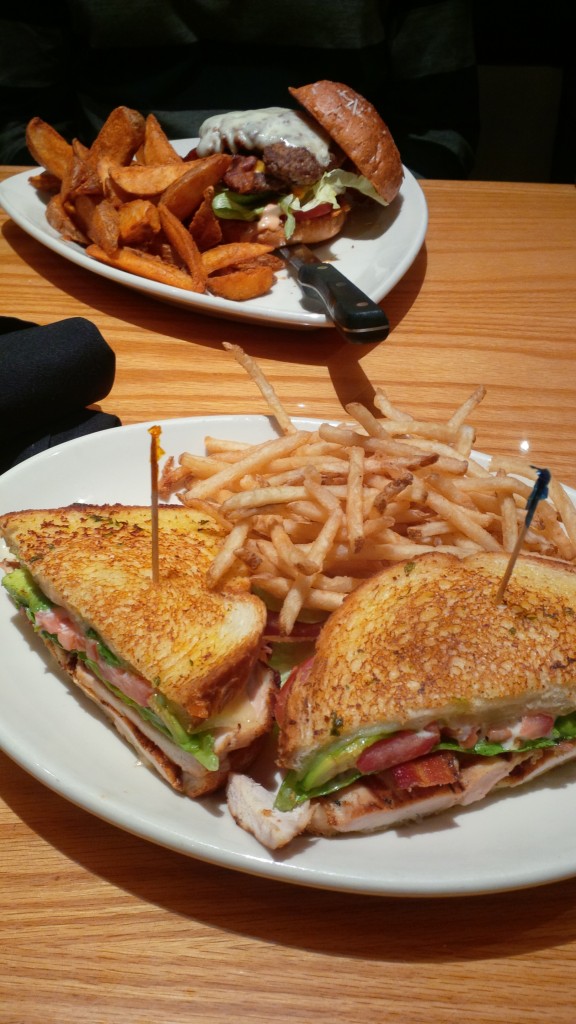 BJs Grilled Chicken Club sandwich