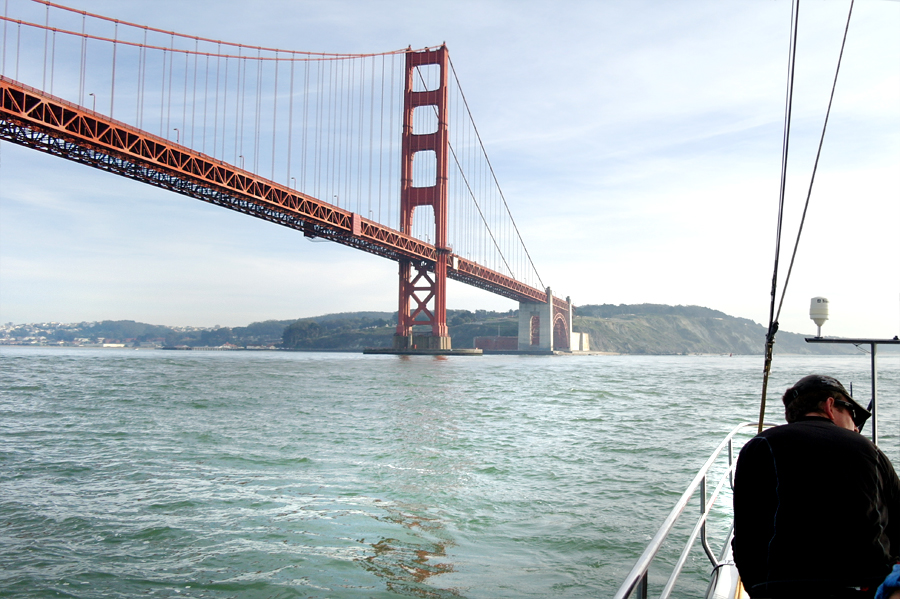 Sailing-under-bridge