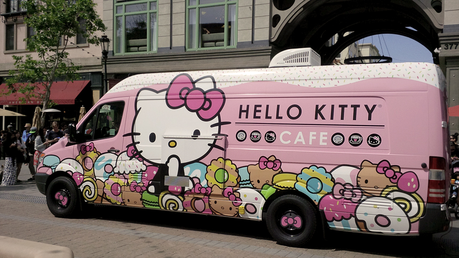 Sweet news! 💖 For a limited time, - Hello Kitty Cafe Truck