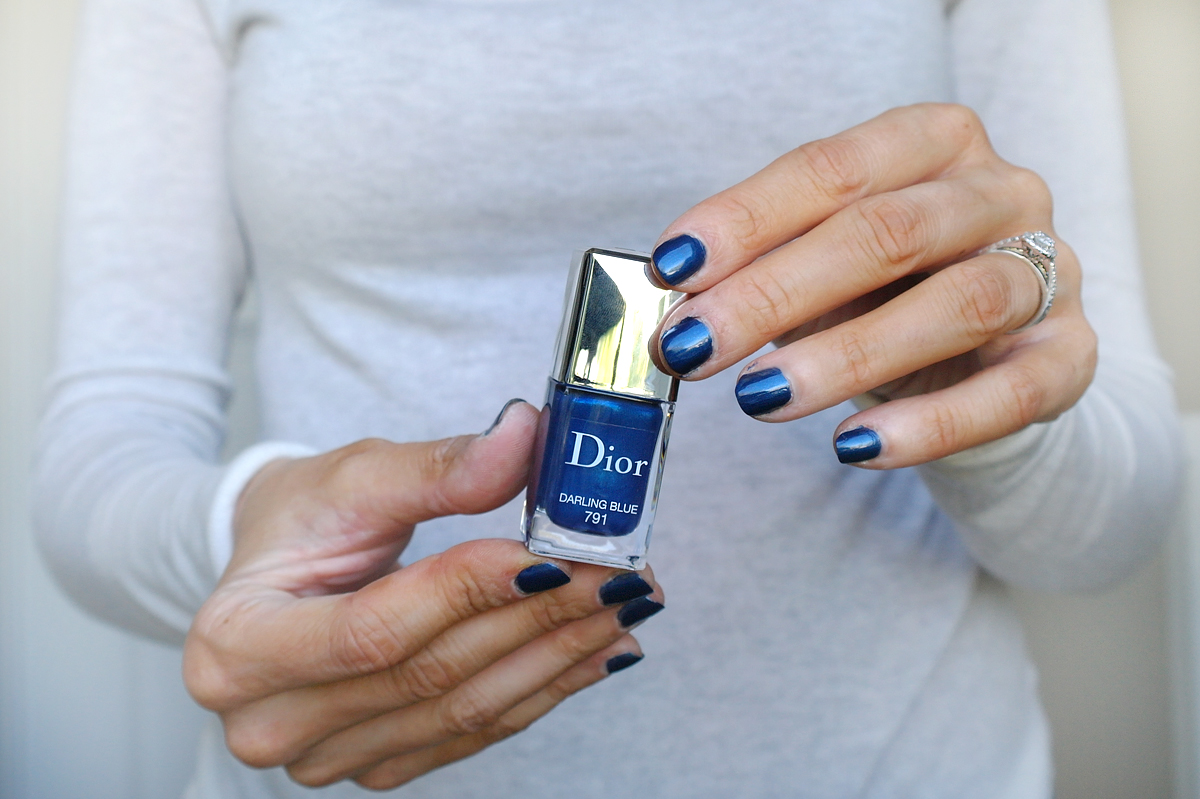 dior blue nail polish