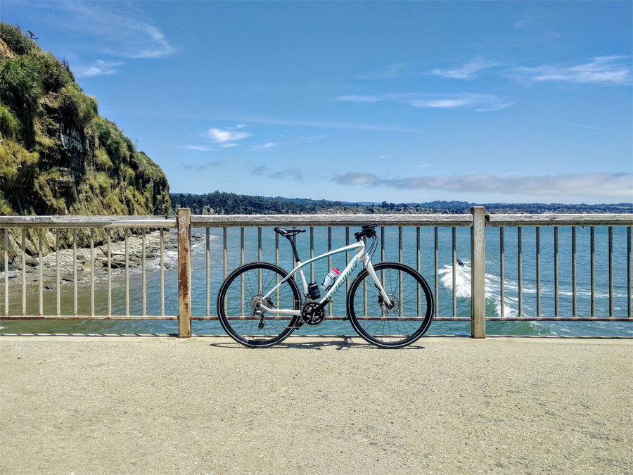 Bike-against-fence