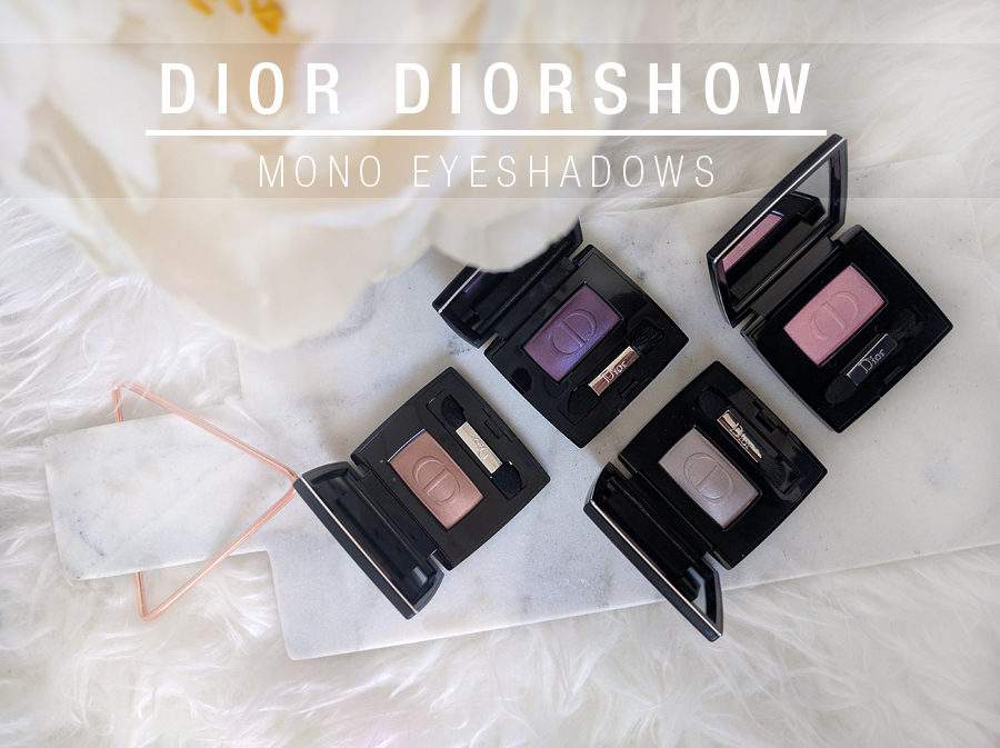 DIOR DIORSHOW MONO EYESHADOW in 4 colours!