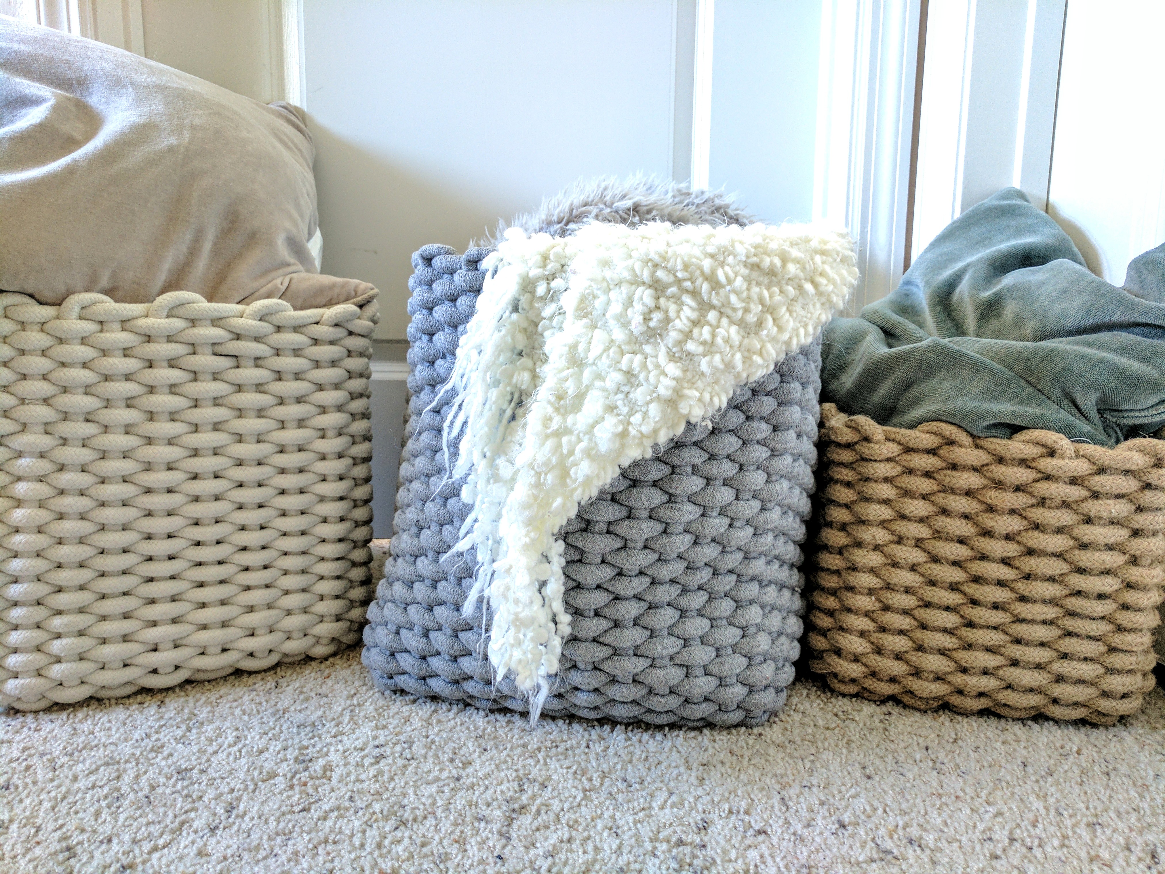 Overstock rope baskets