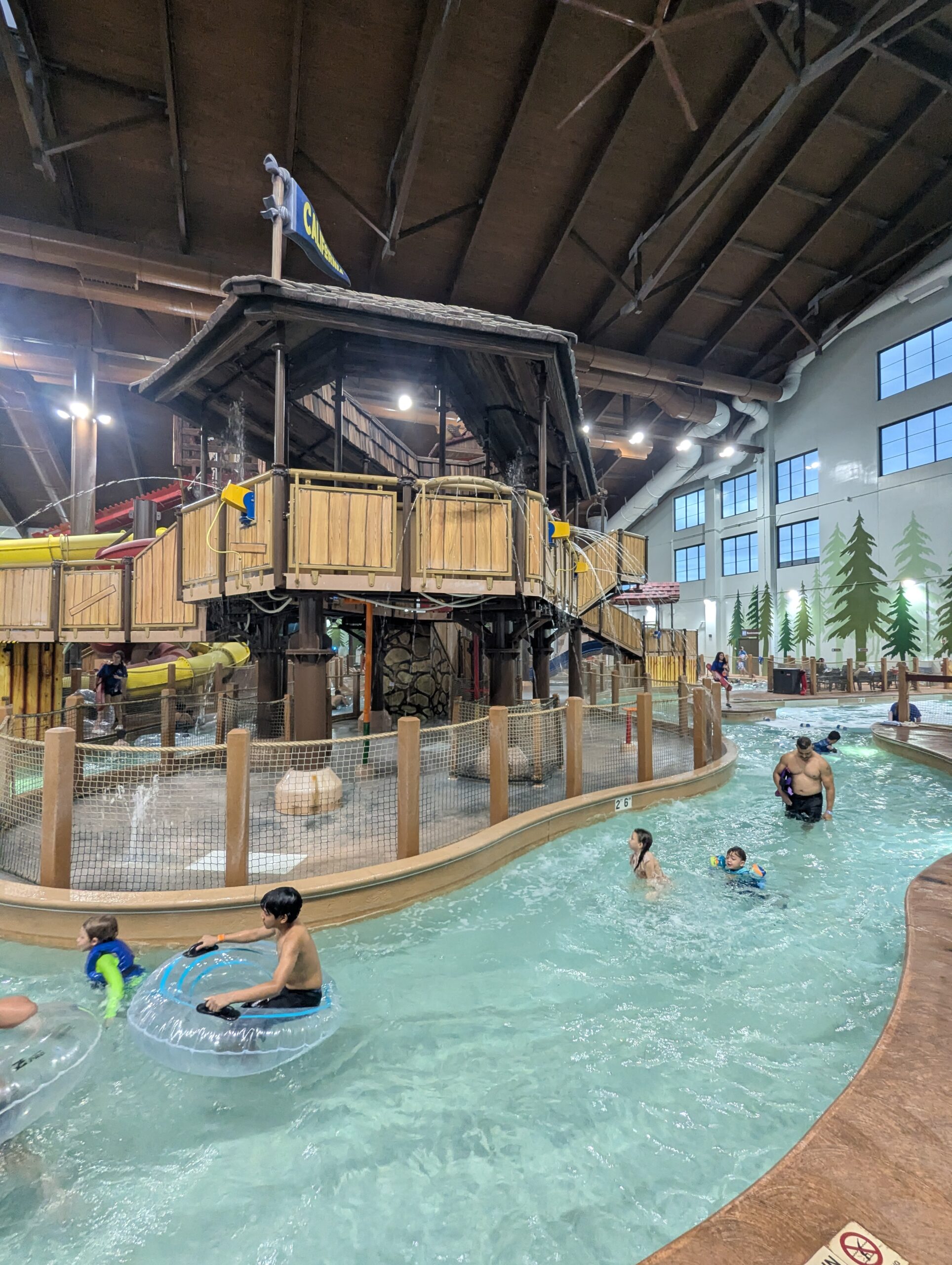 Crooked Creek at the indoor water park at Great Wolf Lodge.