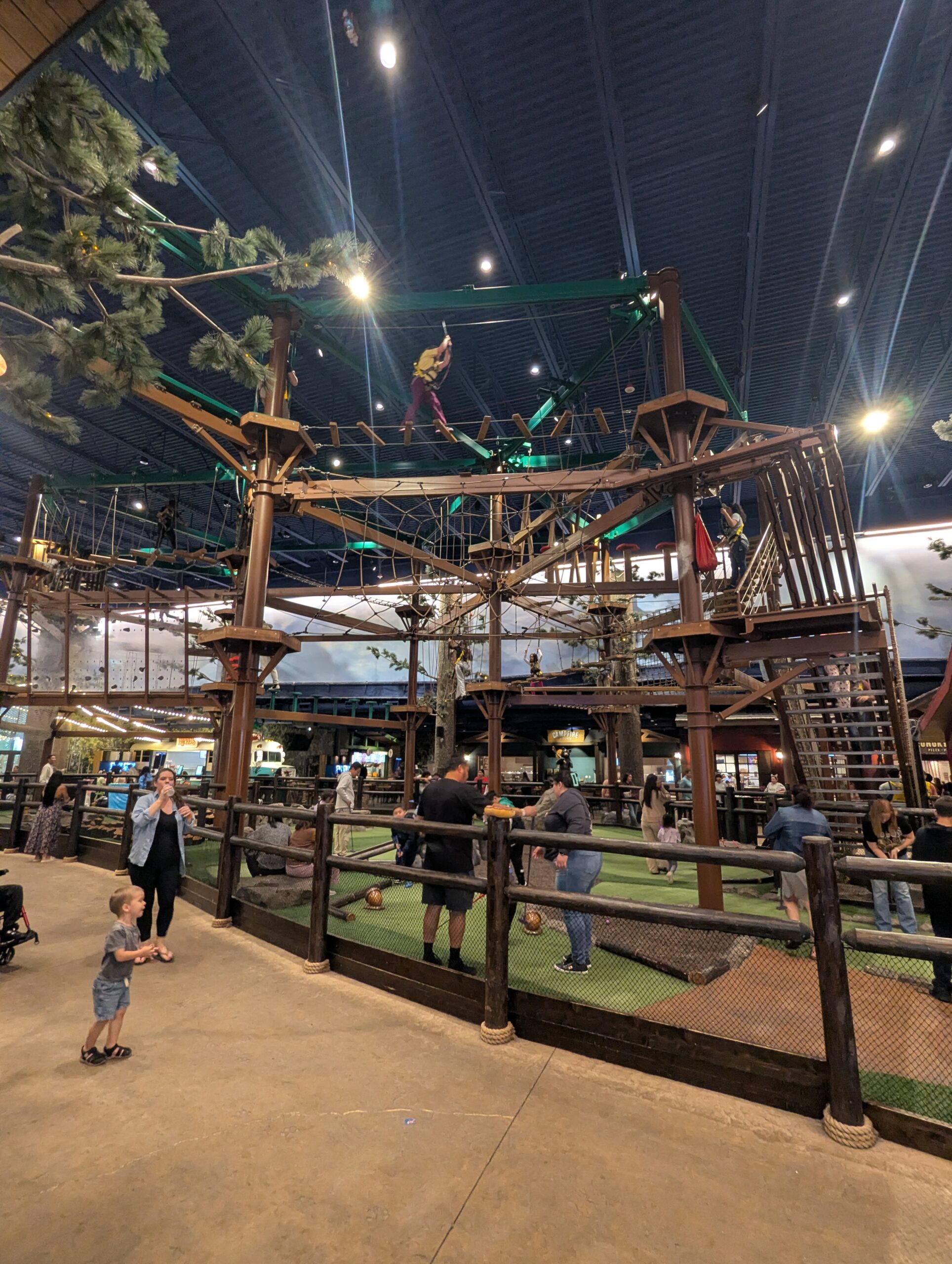 Howlers Peak Ropes Course at Great Wolf Lodge.
