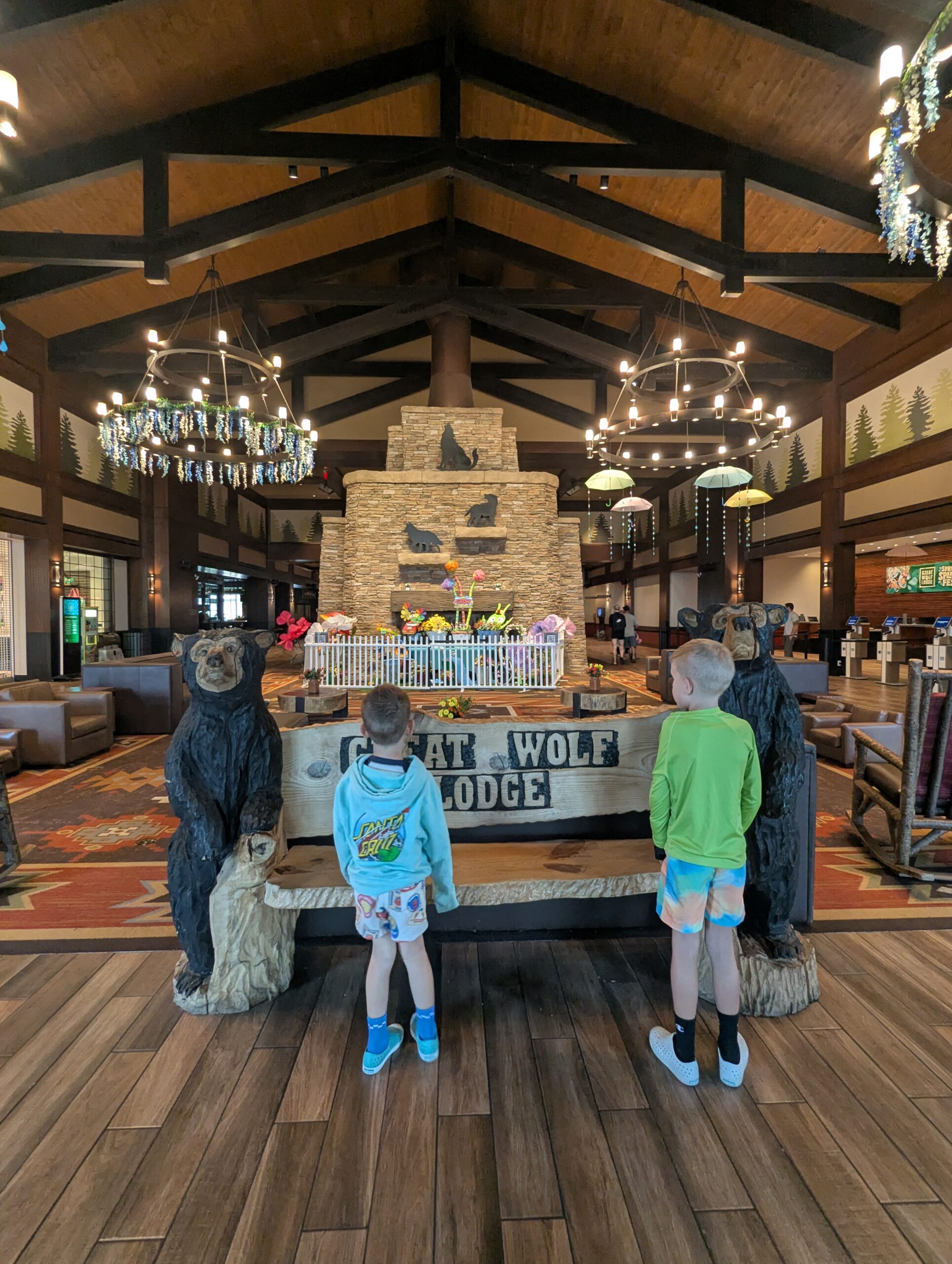 The Lobby of Great Wolf Lodge